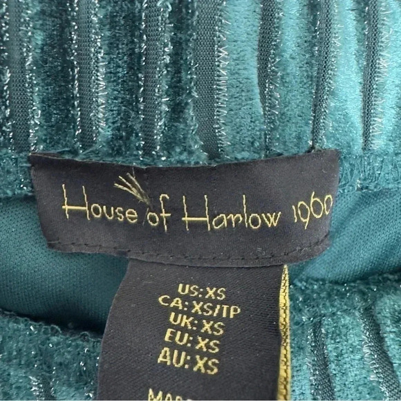 House of Harlow 1960 Womens Pleated Velvet Pants size XS - Picture 8 of 10